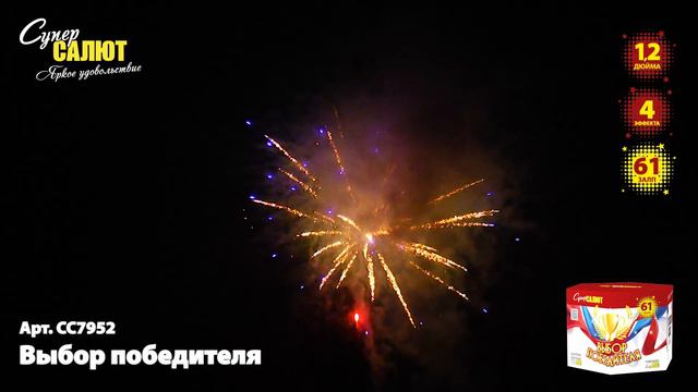 Батарея салютов СС7952 Выбор победителя 61х1,2 смотреть онлайн