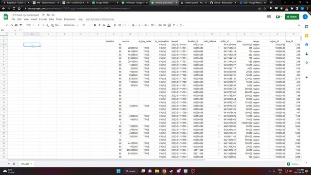 How to import EVE Online Market Data into Google Sheets using GESI API смотреть онлайн