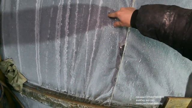 434. Строим в зимнее время. Комплекс из кирпича. Сделали шамотную топку. Мороз. Снег. Лед. смотреть онлайн