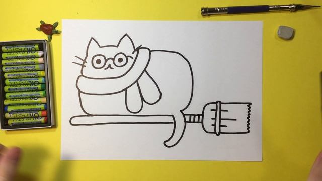 Как нарисовать КОТА / Как нарисовать кота Пушина ГАРРИ ПОТТЕРА / How to draw a Kitten смотреть онлайн