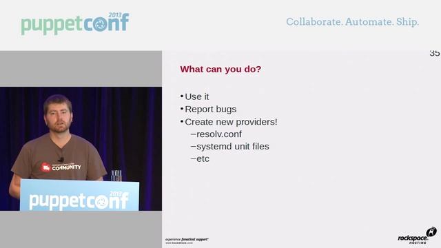 Replacing Simple Puppet Modules with Providers - PuppetConf 2013 смотреть онлайн