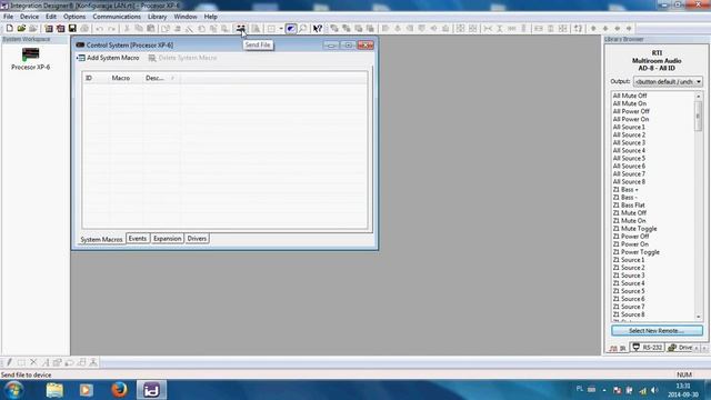 Wgranie Programu Na Procesor RTI XP-6 Poprzez Sieć LAN