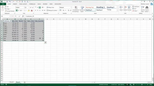 Excel 2013 - Tutorial 21 - Subtotal смотреть онлайн