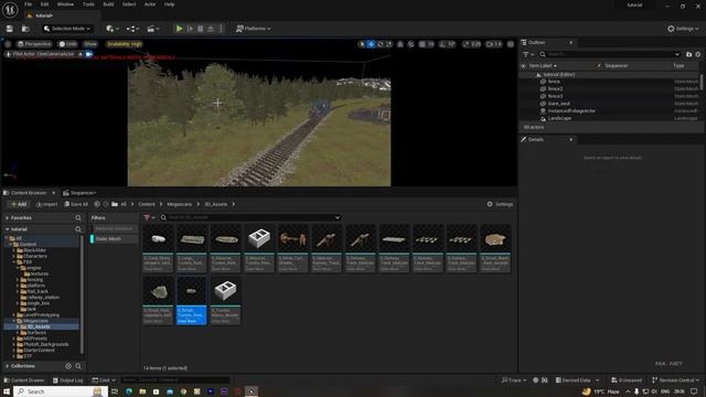 Unreal Engine 5.3 Beginner Tutorial - UE5 Starter Course 2023 #unrealengine5   #megascans   #cgi