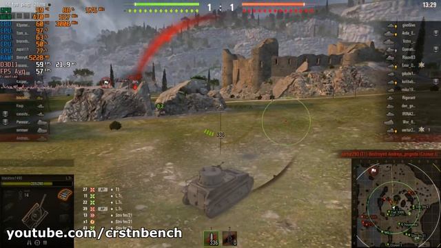Intel Core 2 Quad Q6600 \ Nvidia Geforce 9500 GS \ World of Tanks @1366x768 low settings смотреть онлайн