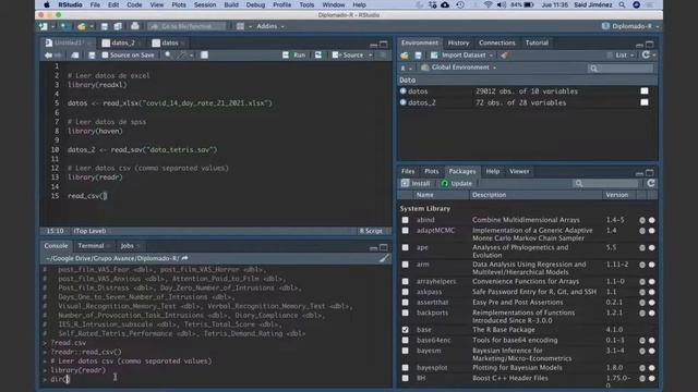 Cápsula: Lectura de otros formatos CSV o TSV en RyRstudio. смотреть онлайн