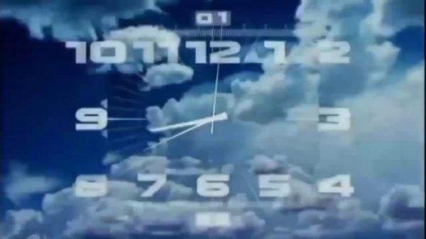 Часы первого канала (ускоренно в 2 раза REVERSE, Ускоренно в 4 раза и снова REVERSE)