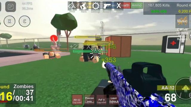 Apocalypse mode solo Mobile Part 3 - Roblox Zombie Uprising смотреть онлайн
