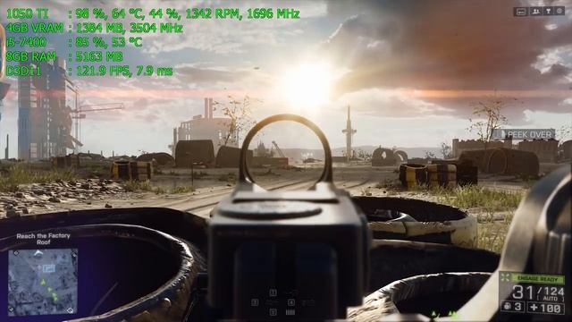 Battlefield 4 - HD 630 vs RX 560 vs GTX 1050 TI - Benchmark - i5-7400 смотреть онлайн