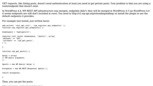 Wordpress: How to authenticate for the REST API from a plugin and from command line? смотреть онлайн