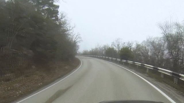 Байдарские ворота-Форос, старое шоссе в марте, ЮБК КРЫМ смотреть онлайн