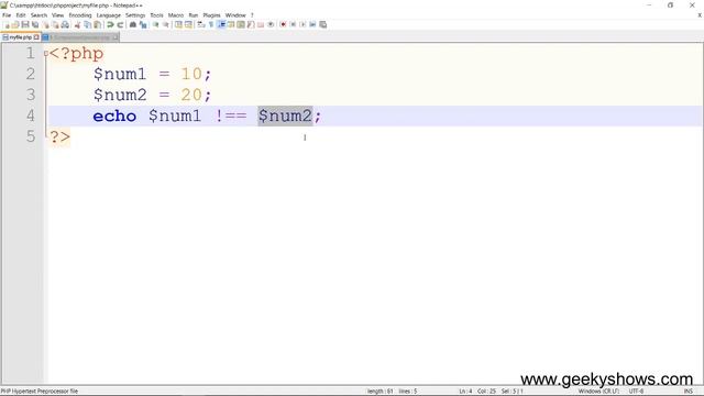 Difference between Not Equal and Not Identical in PHP (Hindi) смотреть онлайн