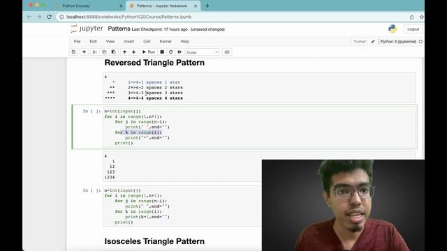 39. Reverse Triangle Pattern | Python Malayalam Tutorial смотреть онлайн