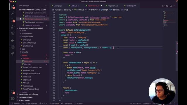 Vue 3 Quasar Supabase - 10 Formulário de Categorias смотреть онлайн