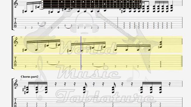Disturbed The Game GUITAR TAB смотреть онлайн
