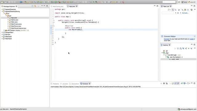 Turning an Applet into a Desktop App смотреть онлайн