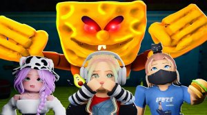 СПАНЧ БОБ ЗАСТАВЛЯЕТ НАС ГОТОВИТЬ БУРГЕРЫ! Roblox