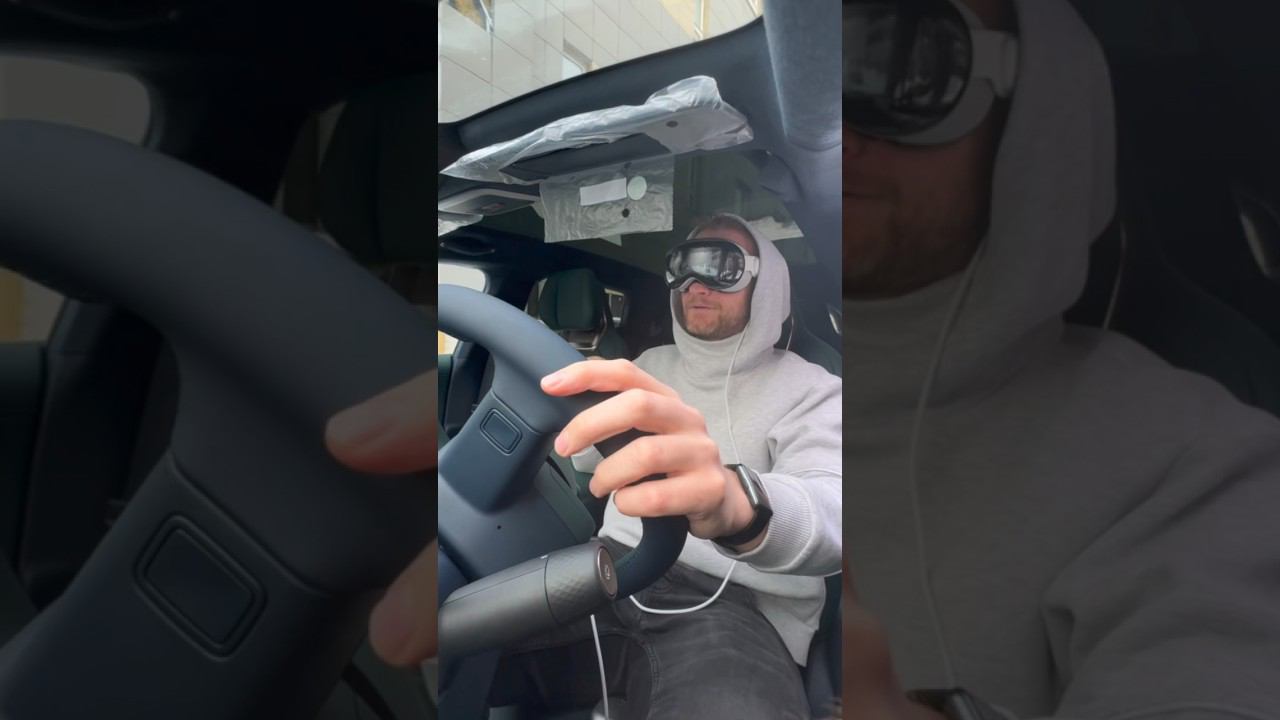 Apple Vision Pro за рулем! #apple смотреть онлайн