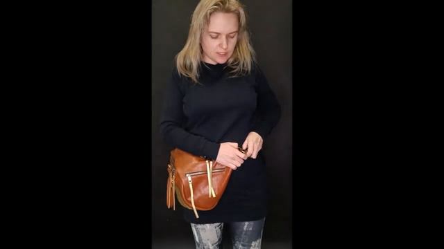 Сумка на пояс кожаная большая коричневая смотреть онлайн