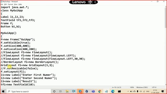 #91 Java GUI Programming | How to Create An U.I(User Interface)Using AWT & Swing In Java Tutorials смотреть онлайн