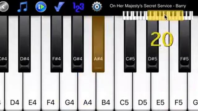 How to Play on Piano - On Her Majesty's Secret Service смотреть онлайн