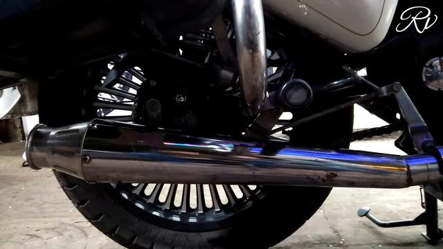 Royal Enfield Launcher silencer walk-around in 4k + sound смотреть онлайн