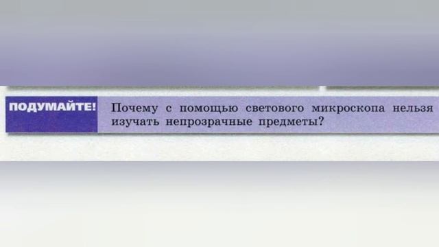 Краткий пересказ §6 Увеличительные приборы. Биология 5 класс Пасечник смотреть онлайн