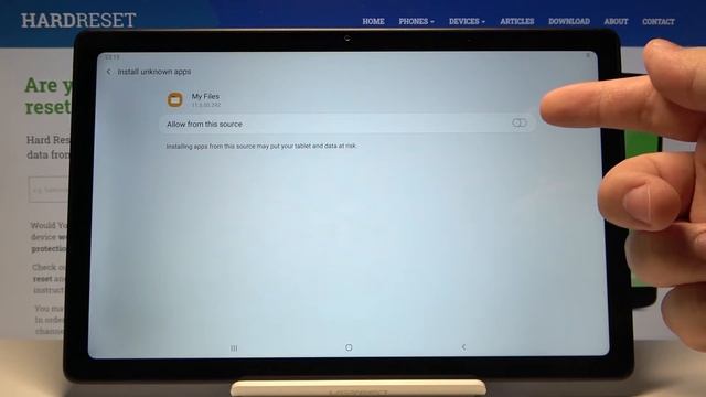 How to Allow Unknown Sources on SAMSUNG Galaxy TAB A7 2020 - Apps Installation смотреть онлайн