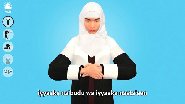 How to pray Asr for women (beginners) - with Subtitle смотреть онлайн