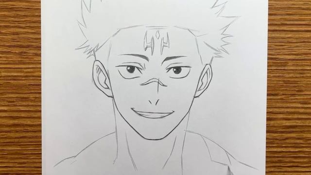 How to draw Sukuna | step-by-step easy | anime sketch смотреть онлайн