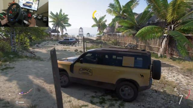 forza horizon 5 - steering wheel - LAND ROVER DEFENDER - | Thrustmaster T300RS G29 - Gameplay смотреть онлайн