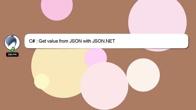 C# : Get value from JSON with JSON.NET смотреть онлайн
