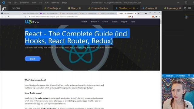 REACT, CSS & BAR CHARTS | 100 DAYS OF CODE | DAY 13 | TECH, CODE & CAREER CHANNEL | LILLY CODE смотреть онлайн