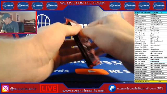 *MASSIVE DANIEL JONES GOLD PRIZM ROOKIE AUTO /10* 2019 Prizm Football 2 Box PYT #3 смотреть онлайн