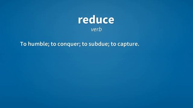 Reduce | Meaning of reduce смотреть онлайн