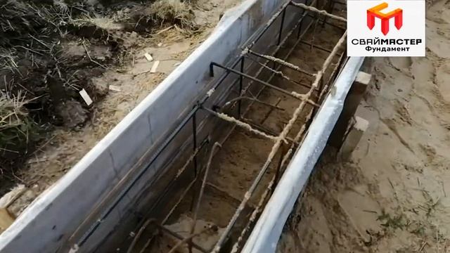Заливаем ростверк под кирпичный дом. смотреть онлайн