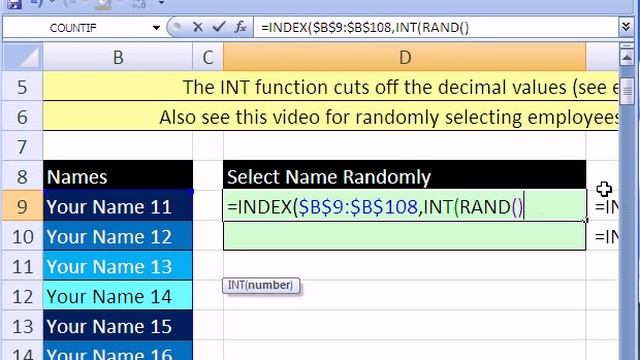 Excel Magic Trick #169: Randomly Select Employee From List смотреть онлайн