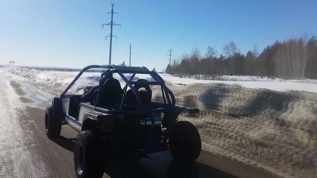 Багги своими руками. Первый выезд. Homemade buggy. смотреть онлайн
