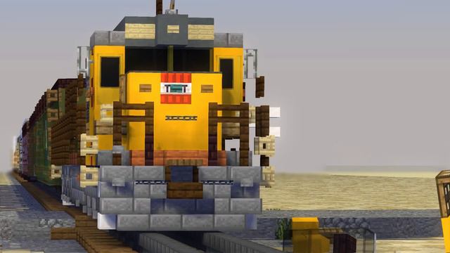 Minecraft School Bus Train Crash Animation смотреть онлайн