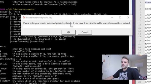 Recover your 12 word backup phrase with btcrecover seedrecover