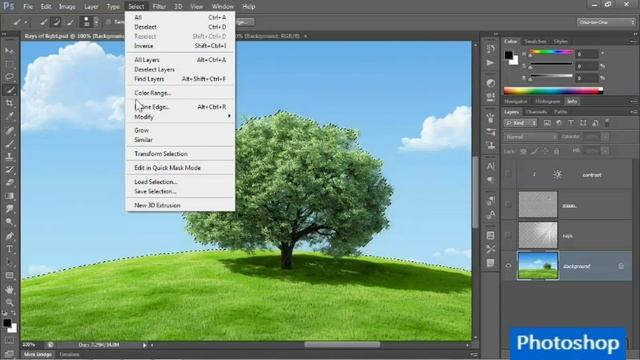 How to use quick selection tool | Basic Level Adobe Photoshop CS6 online tutorials смотреть онлайн