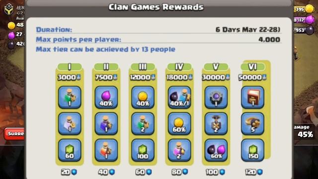 Upcoming Clan Games May 22,28 Rewards Full Information In Clash of Clans смотреть онлайн