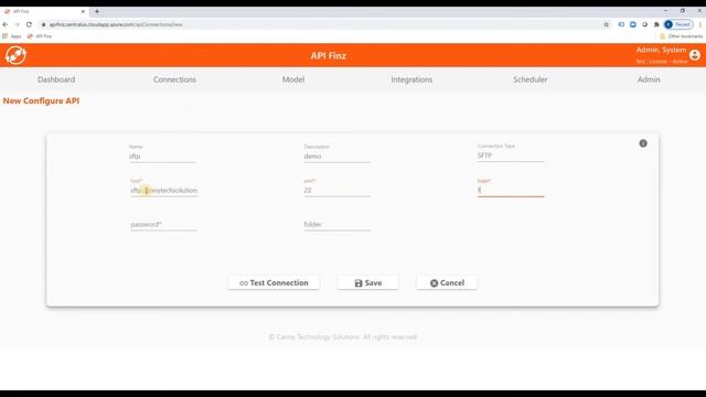 API Finz - Connection - SFTP смотреть онлайн