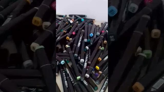 # разбираю 168 цветов маркеров # смотреть онлайн