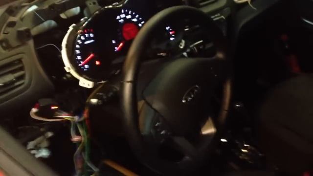 Запуск автомобиля без ключа Fortin Evo-All Kia Rio 2013 Smart Key смотреть онлайн