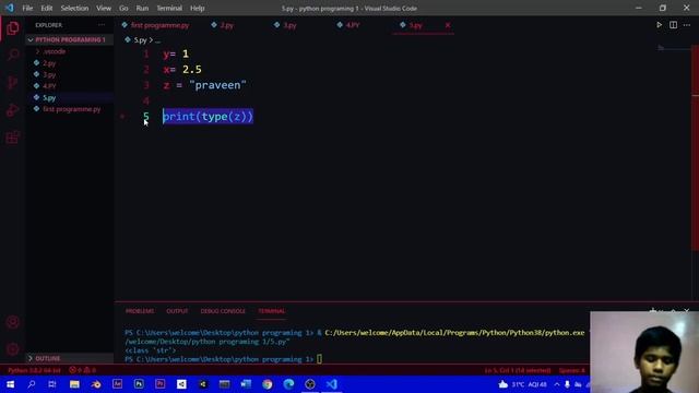 #5 PYTHON BASIC COURCE PYTHON PART 2 DATATYPES AND VARIABLES TAMIL #THECODERதமிழ் смотреть онлайн