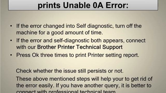 Steps to Fix Brother Printer prints Unable 0A Error смотреть онлайн