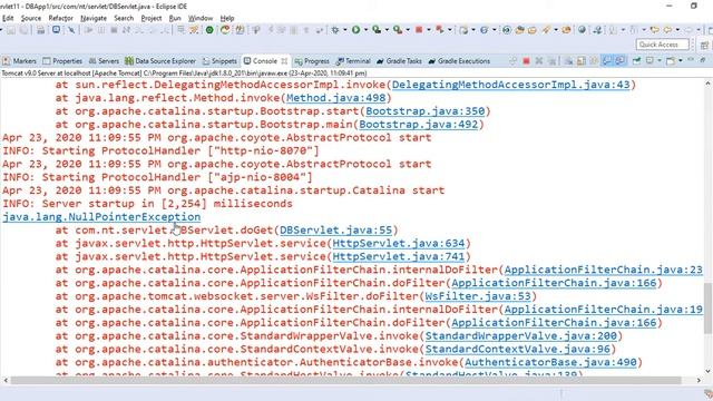 Servlet to oracle database communication using Eclips and Tomcat server смотреть онлайн