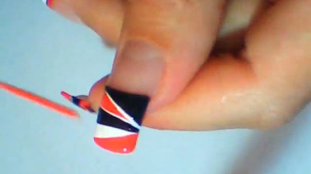 Red Nails | Geometric Nail Art | Triangle Nail Design ♥ Геометрический Дизайн Ногтей смотреть онлайн