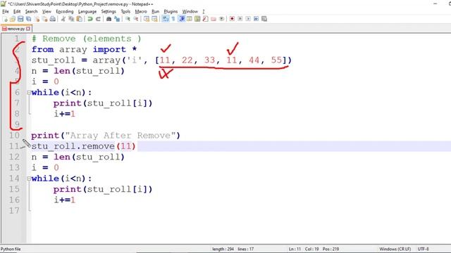 remove method Python in Hindi смотреть онлайн
